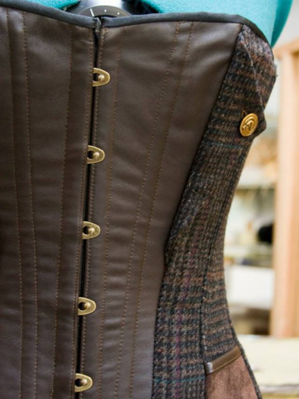 The Tweed Huntress Corset | refashioning history display picture 1