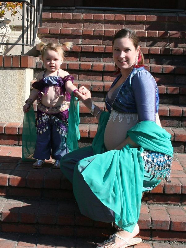 Baby belly dancer and belly dancer baby momma