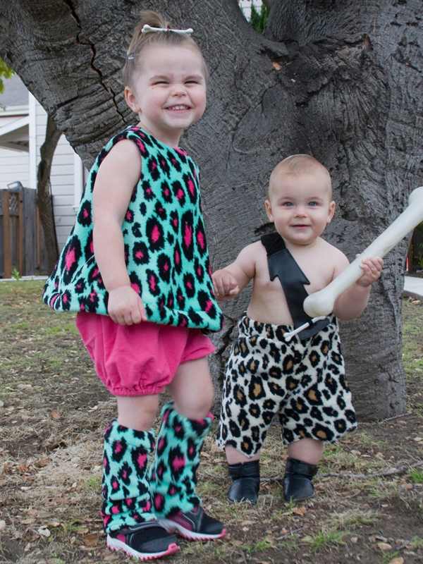 Pebbles and Bam Bam Costume