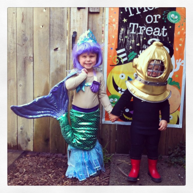 Jacques Cousteau and his Mermaid friend