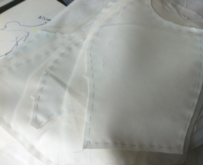 drafted pattern pieces