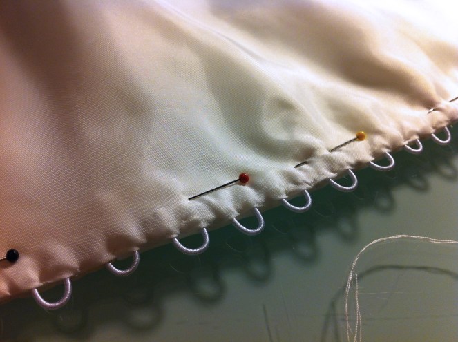 Loop detail showing lining construction