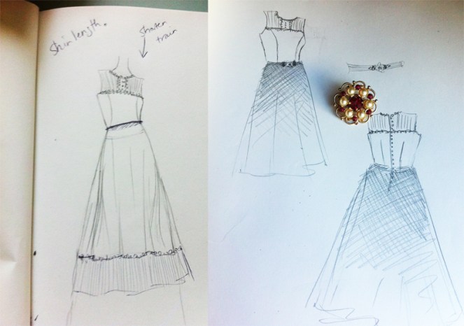 gown sketches