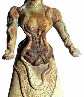 Minoan Snake Goddess (est. 2500BC-1500BC)